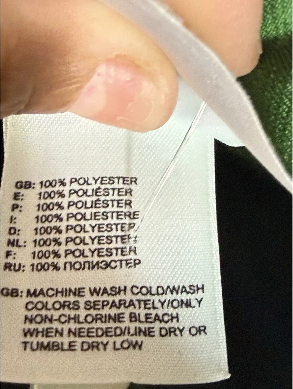 The North Face Men’s Solid Polo Shirt Green XL Polyester Button Collared Logo